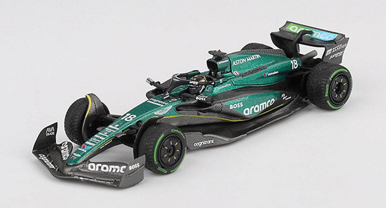 予約品　12月以降順次　ミニカー　MINI-GT　1/64　MGT01114-L　アストンマーチン AMR24 F1 2024 #18 カナダグランプリ Lance Stroll　840456309483