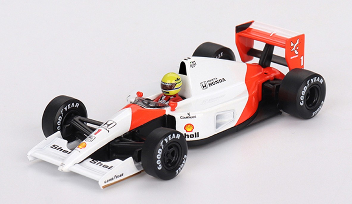 予約品　12月以降順次　ミニカー　MINI-GT　1/64　MGT01120-L　マクラーレン MP4/6 日本グランプリ 1991 2位入賞車 #1 アイルトン・セナ　840456309704