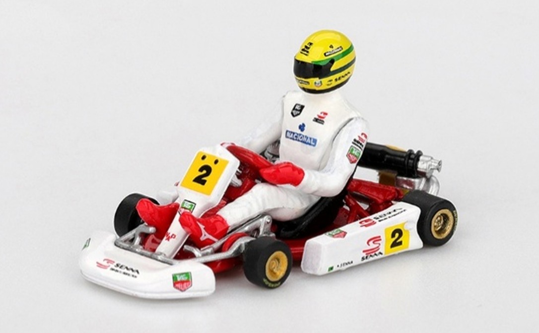 予約品　2026年6月以降順次　ミニカー　MINI-GT　1/64　MGT01156-L　セナ カート マスターズ・オブ・パリ - ベルシー 1993 #2 アイルトン・セナ　840456387030