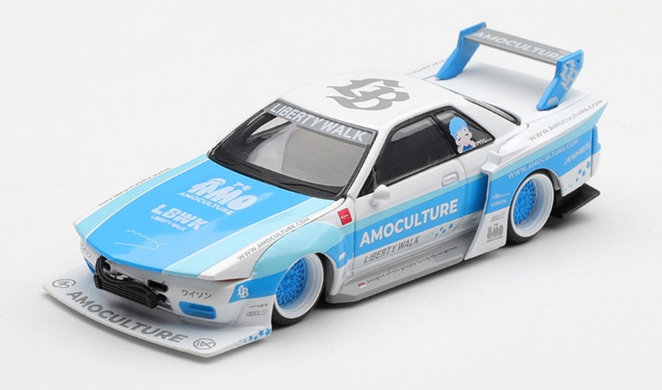予約品　11月以降順次　ミニカー　MINI-GT　1/64　MGT01238-R　日産スカイライン GT-R R32 LBWK Kaido Works AMOCULTURE(右ハンドル)　840456392041