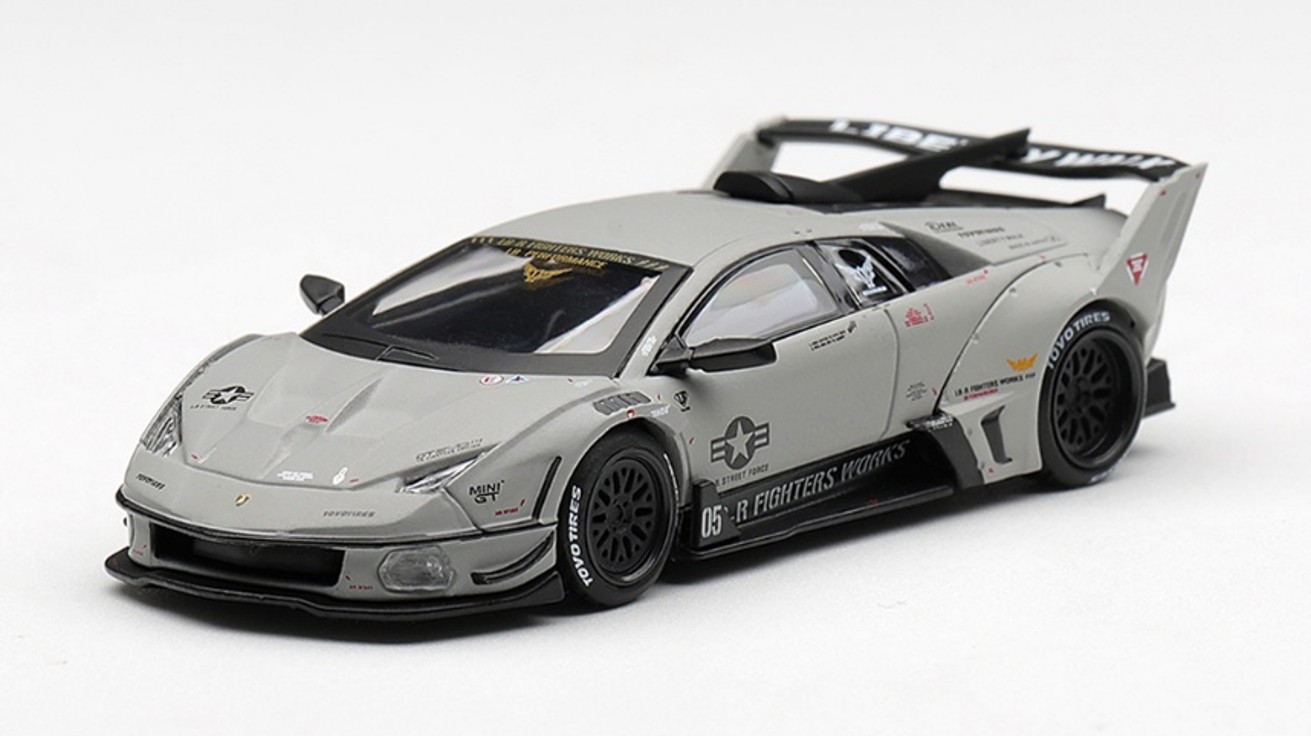 予約品　12月以降順次　ミニカー　MINI-GT　1/64　MGT01314-L　ランボルギーニ LB-Silhouette WORKS MURCIELAGO GT Evo　Fighter(左ハンドル)　840456393437