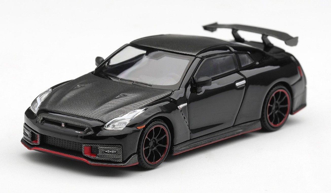 予約品　2027年2月以降　ミニカー　MINI-GT　1/64　MGT01338-R　日産 Nissan GT-R Nismo 2024 ブラック(右ハンドル) 　840456395639