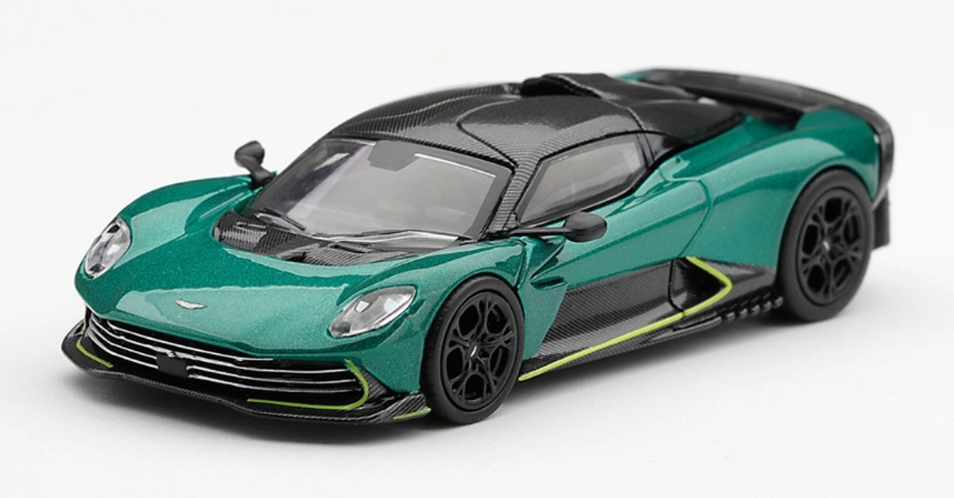 予約品　2027年3月以降順次　ミニカー　MINI-GT　1/64　MGT01373-L　アストンマーチン ヴァルハラ ポディウムグリーン(左ハンドル)　840456312780