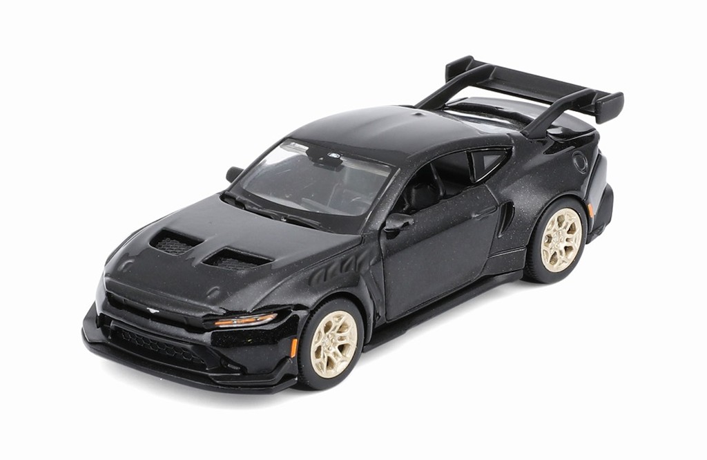 予約品　10月頃　ミニカー　マイスト Maisto　ダイキャストモデル（開閉機構付）1/64　MS15713BK　SI フォード マスタング GTD 2025 メタリックブラック　4548565527731