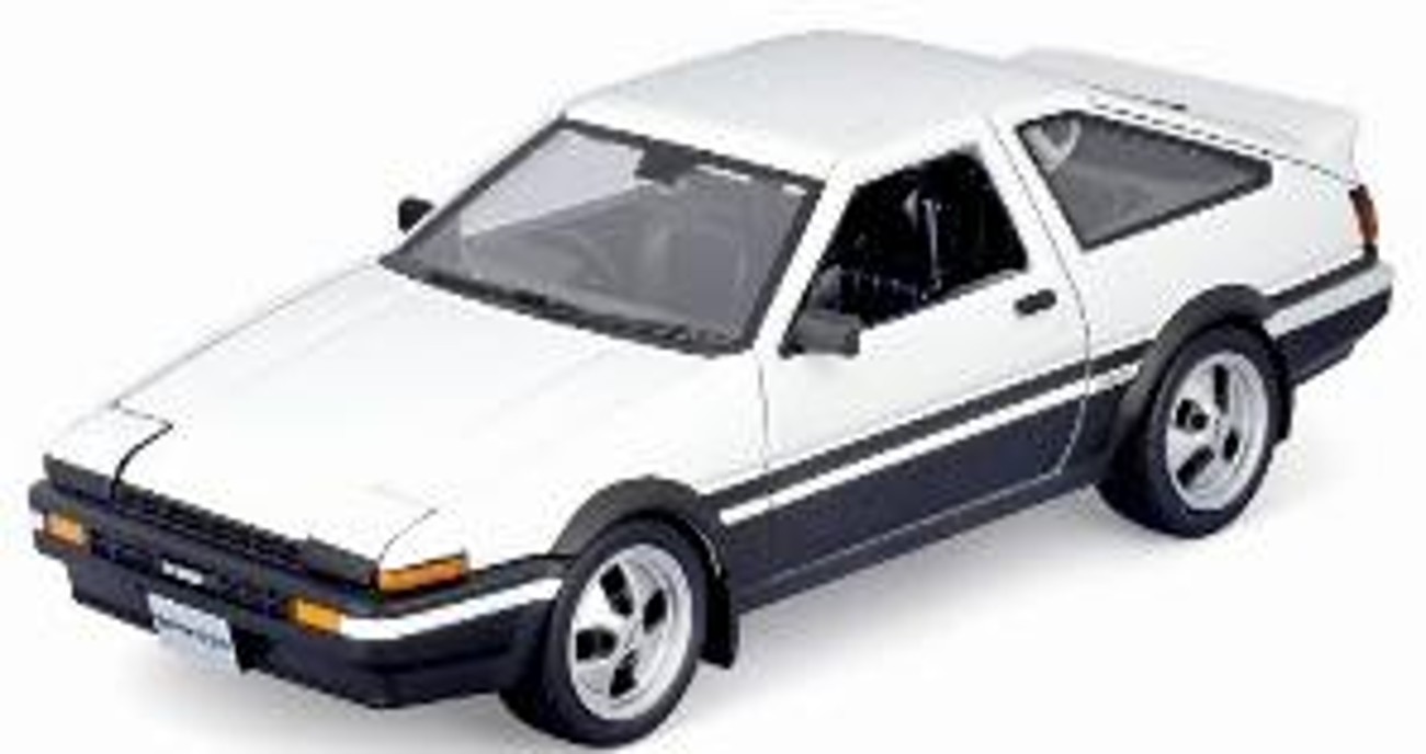 お取り寄せ予約品　10月頃　ミニカー　マイスト Maisto　ダイキャストモデル（開閉機構付）1/24　MS32916WT　トヨタ スプリンター トレノ (AE86) ホワイト/ブラック　4548565512089