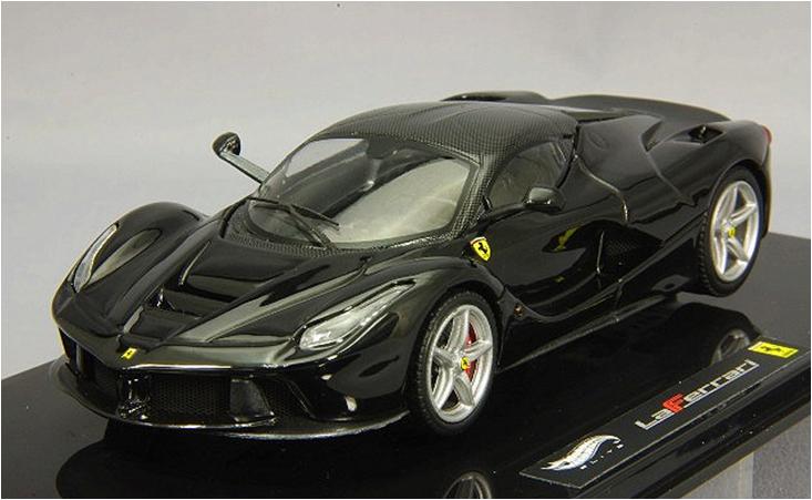 ミニカー　マテル  1/43  MTBCT84　ラ フェラーリ （ブラック/カーボンルーフ）　エリートシリーズ