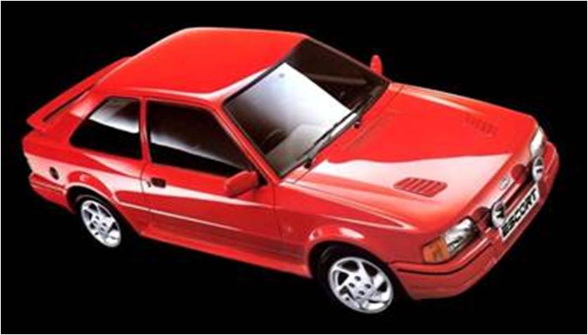 ミニカー　NEO 1/43 NEO44950　フォード・エスコートMK4 RS　Turbo　レッド　4907981622343