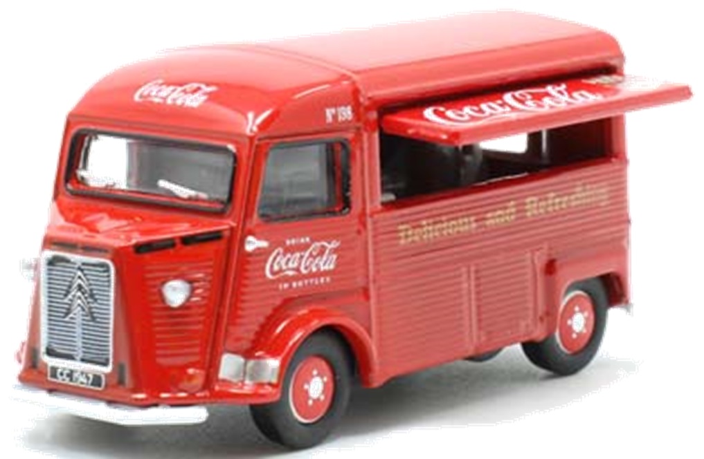 ミニカー　OXFORD（オックスフォード）　1/76　OX76CIT03CC　シトロエン H タイプ バン Coca Cola