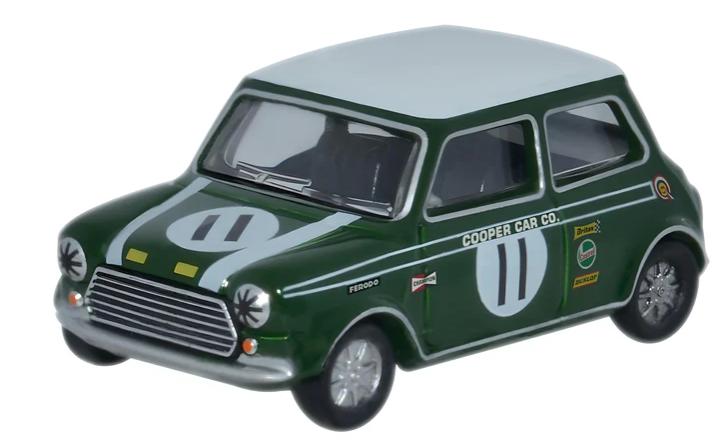 ミニカー　OXFORD（オックスフォード）　1/76　OX76MCS002　ミニクーパー S MkII John Rhodes 1968 ブランズ・ハッチ　4548565465781