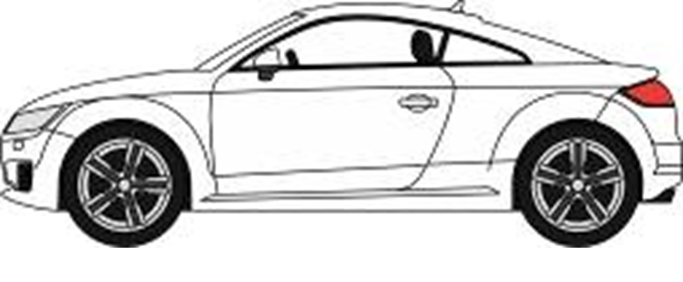 予約品　8～10月頃　ミニカー　Oxford（オックスフォード） 1/76　OX76TT001　アウディ TT クーペ（グラシアホワイト）