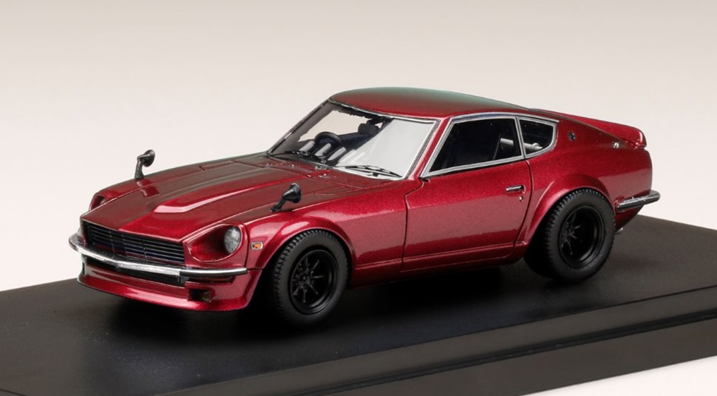 ミニカー　MARK43　レジンモデル　1/43　PM43132R　日産フェアレディ Z (S30) カスタムバージョン（ワタナベホイール） メタリックレッド　4981932052762