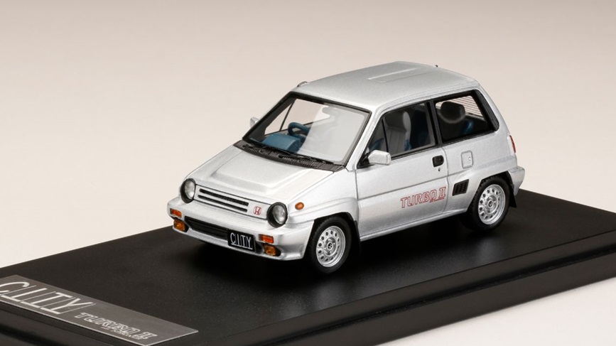お取り寄せ予約品　5月以降順次　ミニカー　MARK43　レジンモデル　1/43　PM43139S　ホンダ CITY TURBO 2  クオーツシルバーメタリック　4981932058528