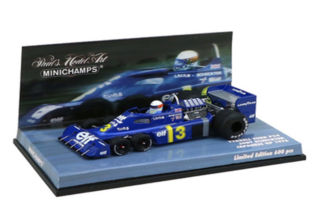 ミニカー　LG55 ミニチャンプス ユーロスポーツ特注　レジンモデル 1/43　PMA-ES-1801　ティレル P34　ジョディー・シェクター　1976年日本GP  600個限定