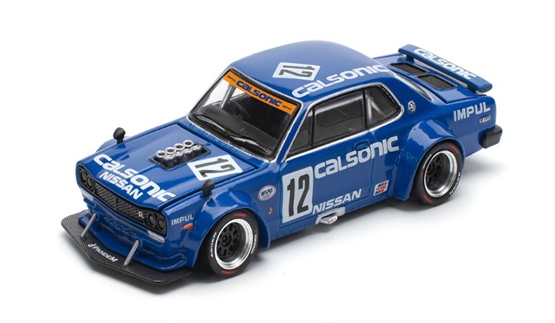 予約品　８月以降順次　ミニカー　ポップレース POP RACE（開閉機構あり） 1/64　PR640114　スカイラインGT-R V8ドリフト（ハコスカ）カルソニック　SKYLINE GT-R V8 DRIFT (HAKOSUKA) CALSONIC　4562129857546