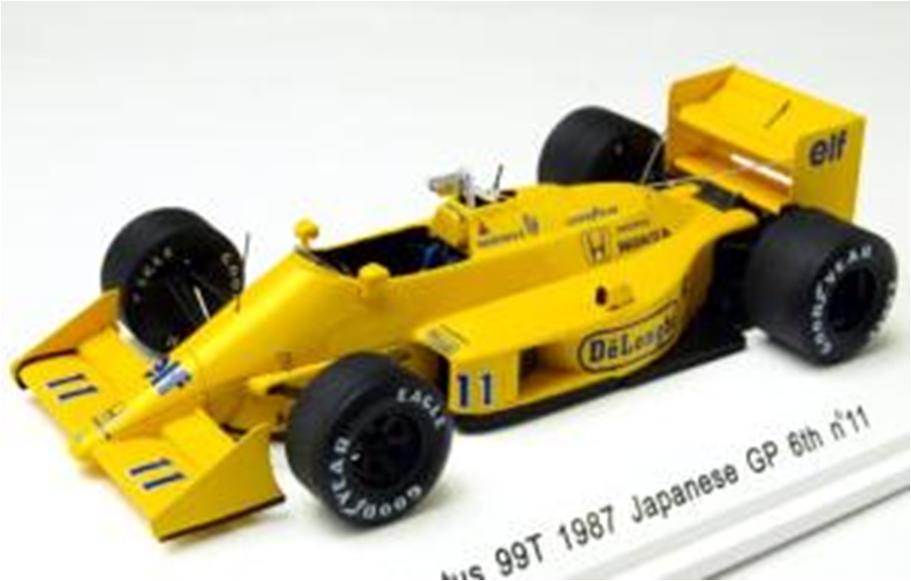 ミニカー　レーヴコレクション1/43　R70184　ロータス　99Ｔ　1987年日本ＧＰ　6位　＃11ドライバー：中島悟