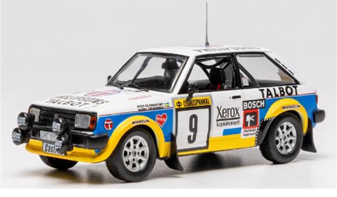 お取り寄せ予約品　7月以降　ミニカー　IXOモデル (イクソ)　ダイキャスト　1/43　RAC471　タルボ サンビーム ロータス 1981年 1000湖ラリー #9 S.Blomqvist/B.Cederberg　4907981697945