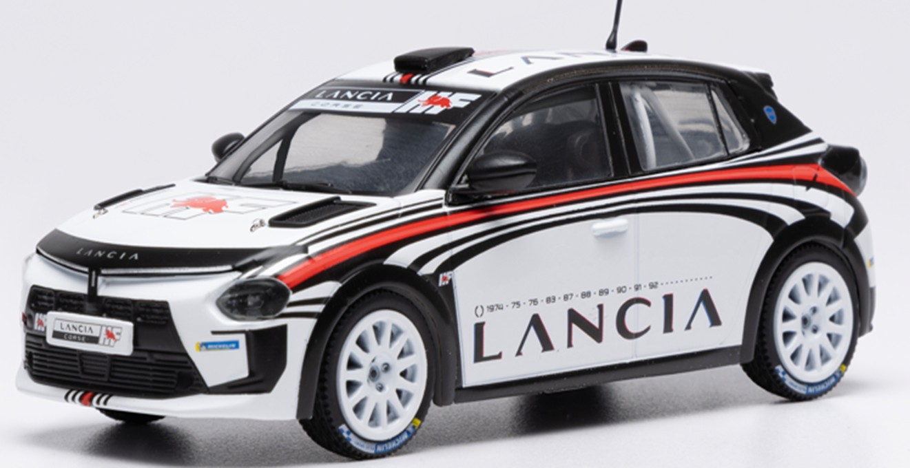 お取り寄せ予約品　2026年1月頃　ミニカー　IXO(イクソ)モデル　ダイキャストモデル　1/43　RAM1006　ランシア イプシロン ラリー4 HF 2024 テストカー M.Biasion　4907981694937