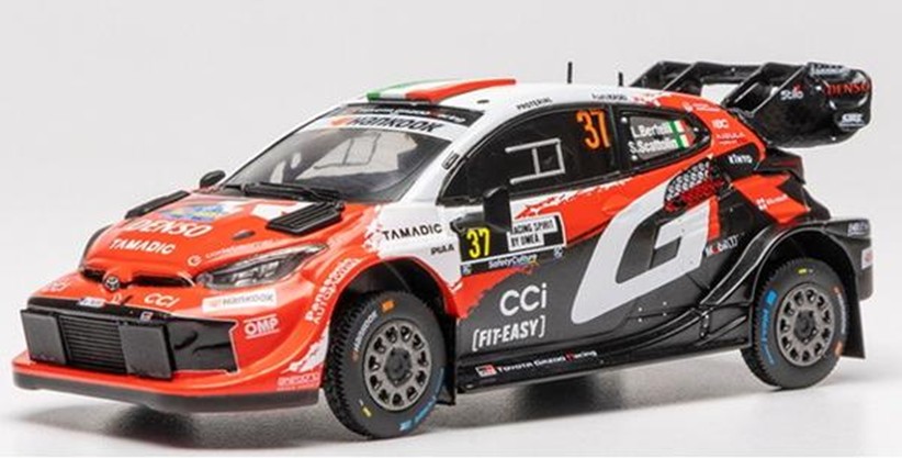 お取り寄せ予約品（特別受注形式）11月以降　ミニカー　IXO(イクソ)　ダイキャスト　1/43　RAM1034B　トヨタ GR ヤリス Rally1 2026年 ラリースウェーデン #37 L.Bertelli/S.Scattolin　4907981699109