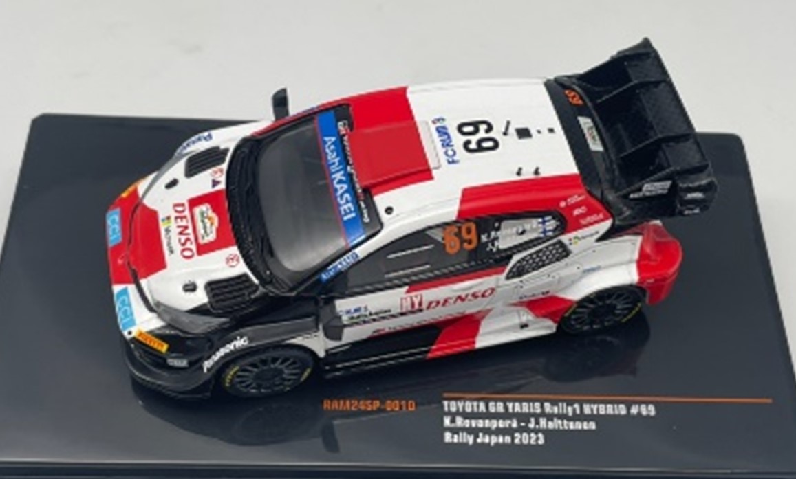 予約品　11月頃　ミニカー　ＫＢモデル　IXO(イクソ)　 ダイキャストモデル　1/43　RAM24SP-001D　トヨタ GR ヤリス Rally1 3位 2023年ラリージャパン #69 K.Rovanpera　4907981682804