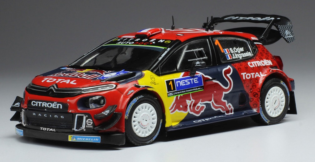 予約品 7~8月頃 ミニカー IXO(イクソ) 1/43 RAM724 シトロエン C3 WRC 2019年ラリー・フィンランド #1 S.Ogier / D.Ingrassia