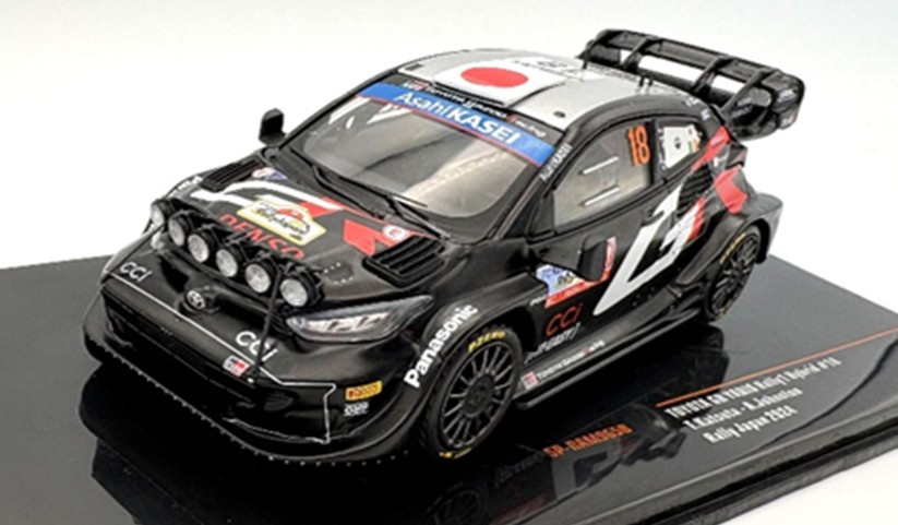 予約品　8月頃　ミニカー　IXO(イクソモデル)  KBモデル　ダイキャスト　1/43　RAM965B　GR ヤリス ラリー1 2024年 ラリージャパン #18 勝田貴元 ライトポッド付　4907981691530