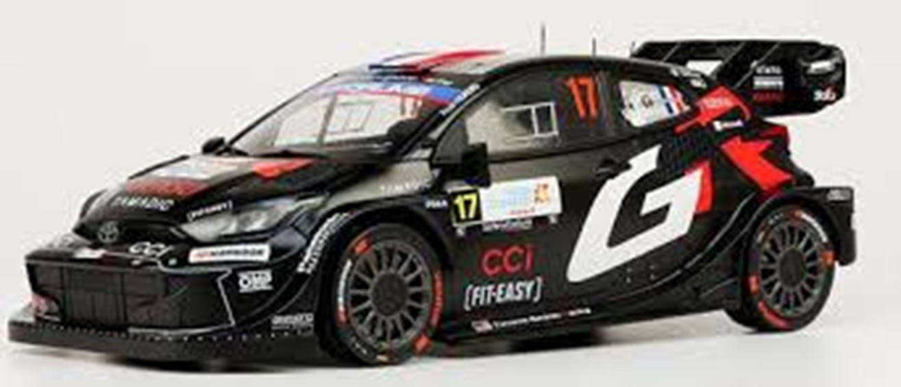 予約品　2026年2月以降発売　ミニカー　IXO(イクソ)モデル　ダイキャストモデル　1/43　RAM999B　トヨタ GR ヤリス ラリー1 2025年 ラリー・イスラス・カナリア #17 S.Ogier/V.Landis　4907981695170