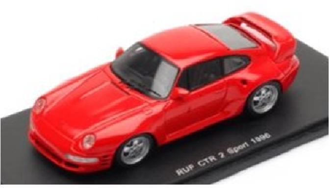 ミニカー　SPARK　1/43　S0724　RUF CTR 2 スポーツ 96　レッド