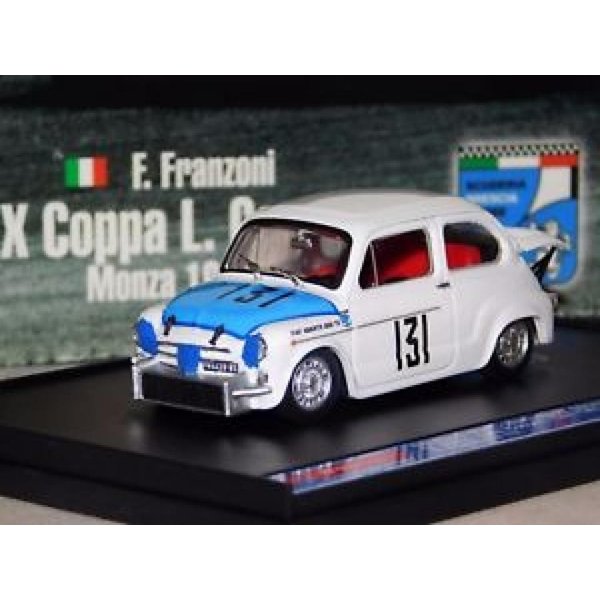 ミニカー　BRUMM 1/43　S10-03 フィアット アバルト 850ＴＣ 1965年モンツァラリー チーム：BRESCIA CORSE(500台限定）