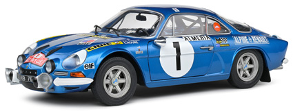 お取り寄せ予約品　11月頃　ミニカー　SOLIDO（ソリド）  ダイキャストモデル　1/18　S1804210　アルピーヌ A110 1600S モンテカルロ ラリー 1972 #1　3663506023675