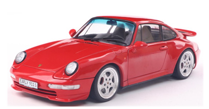 ミニカー　SOLIDO（ソリド） ダイキャストモデル（開閉機構付） 1/18　S1810104　ポルシェ 911(993) カレラ RS 1997 (レッド)　3663506041730