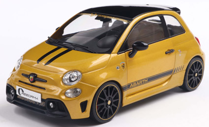 お取り寄せ予約品　8月頃　ミニカー　SOLIDO（ソリド） ダイキャストモデル（開閉機構付） 1/18　S1811306　フィアット F595 アバルト ソリドワークス 2024 (イエロー)　3663506042140