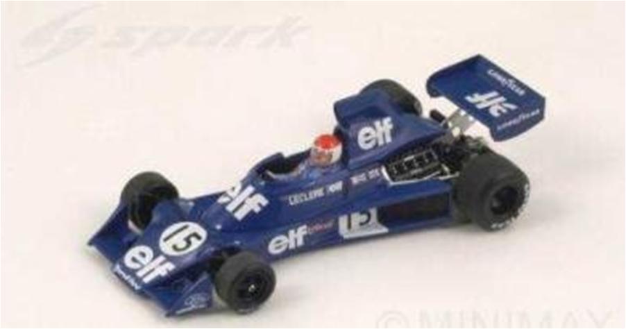 ミニカー　スパーク SPARK 1/43 S1881　ティレルTyrrell 007 No.15 US GP 1975　9580006918819