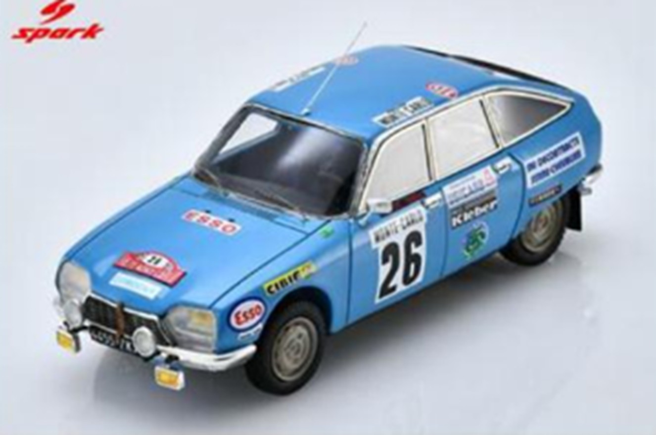 予約品　2027年2月頃　ミニカー　Spark　レジンモデル　1/43　S2476　Citroen GS No.26 13位 Monte Carlo Rally 1975 C. Laurent J. Marche　9580006924766