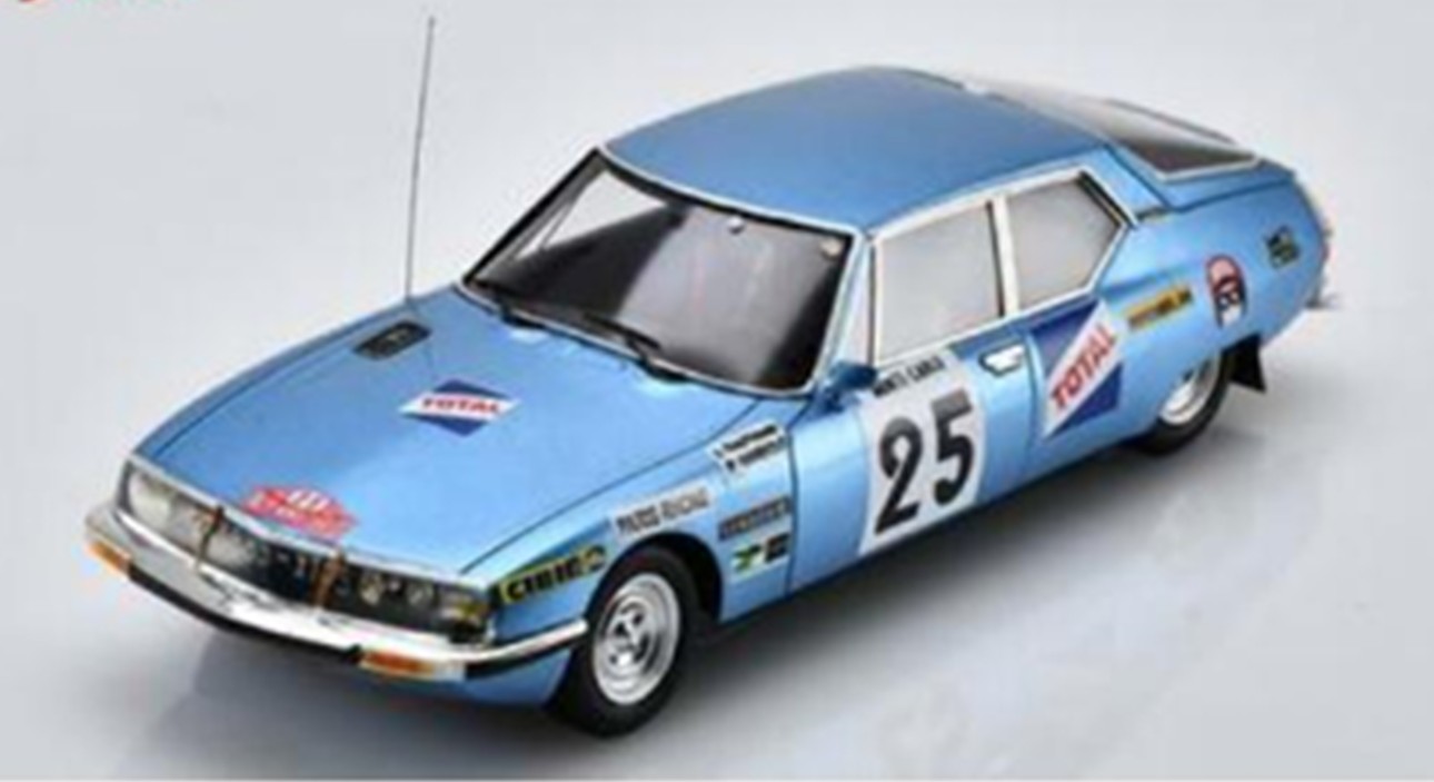 予約品　2027年2月頃　ミニカー　Spark　レジンモデル　1/43　S2477　Citroen SM No.25 Monte Carlo Rally 1972 R. Trautmann J-P. Hanrioud　9580006924773