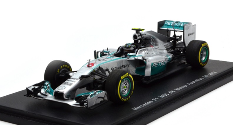 ミニカー　スパーク SPARK レジンモデル 1/43　S3087　メルセデス F1 W05 オーストラリアGP 2014　優勝　N.ロズベルグ