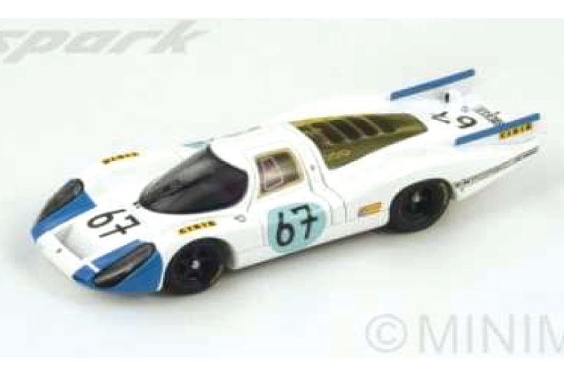 予約品　7月頃　スパーク　SPARK 1/43　S3499　ポルシェ 907 ルマン 1968 No.67　R.Buchet - H.Linge