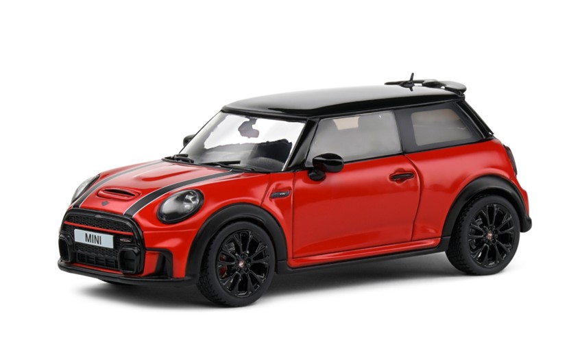 ミニカー　ソリド SOLIDO  ダイキャストモデル　1/43　S4315001　ミニ クーパー ジョン クーパー ワークス 2023 (レッド)　3663506028106