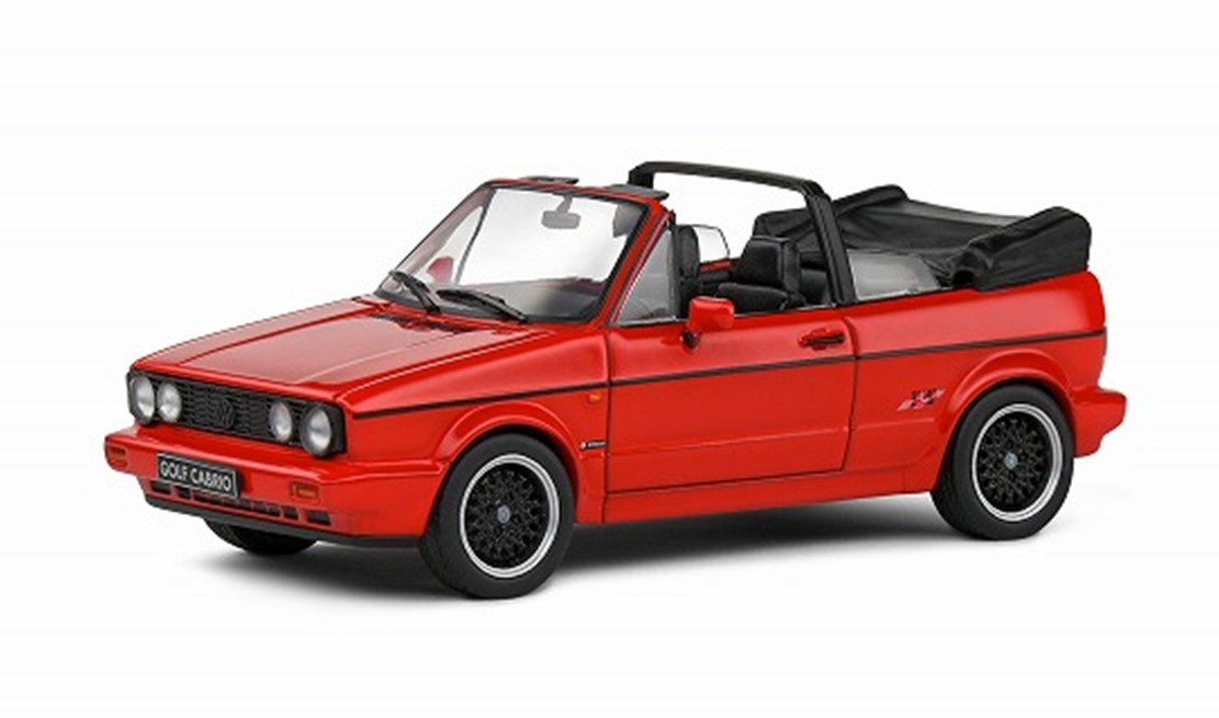 ミニカー　ソリド SOLIDO  ダイキャストモデル　1/43　S4315801　フォルクスワーゲン ゴルフ Mk.1 コンバーチブル スポーツライン 1992 (レッド)　3663506028328