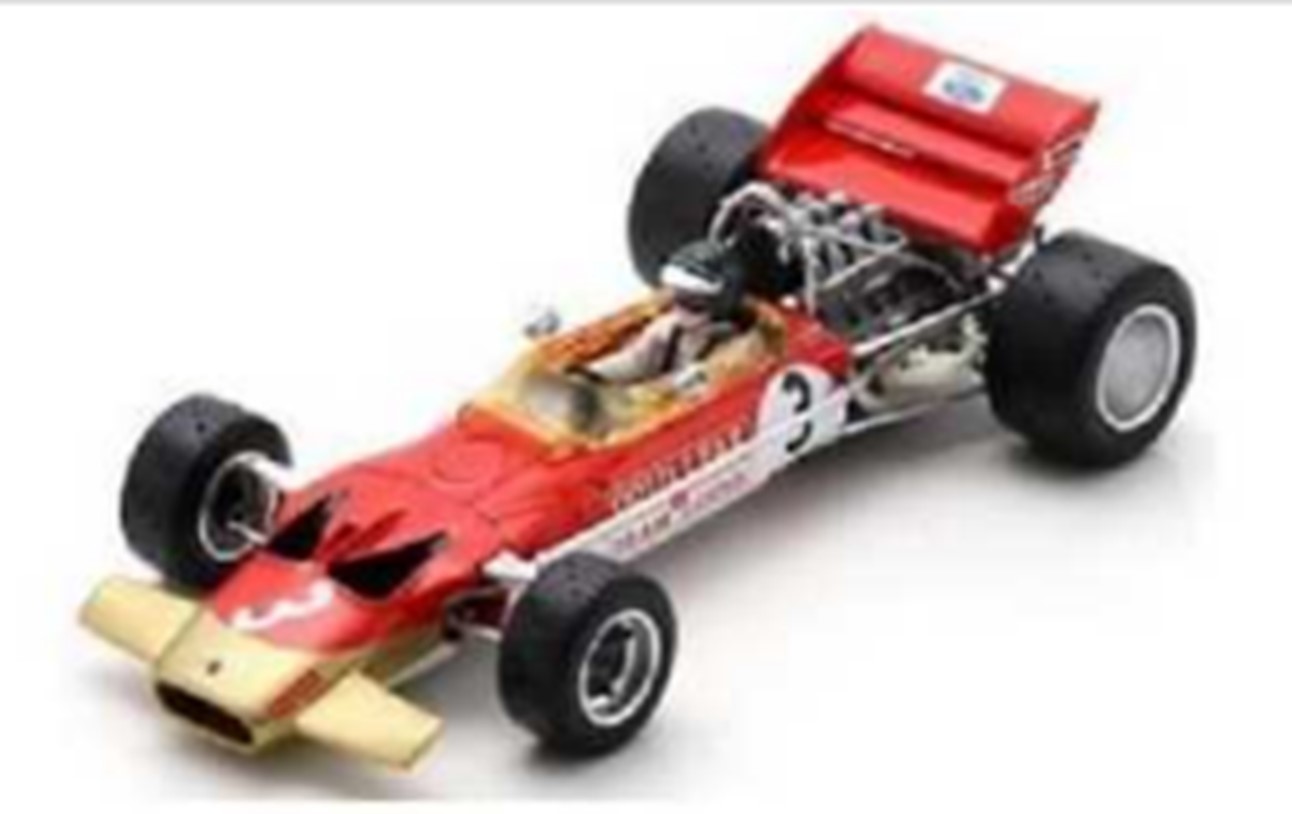予約品　2024年4月頃　ミニカー　SPARK（スパーク）レジンモデル　1/43　S6385　ロータス Lotus 49C No.3 優勝 Monaco GP 1970 Jochen Rindt　9580006963857