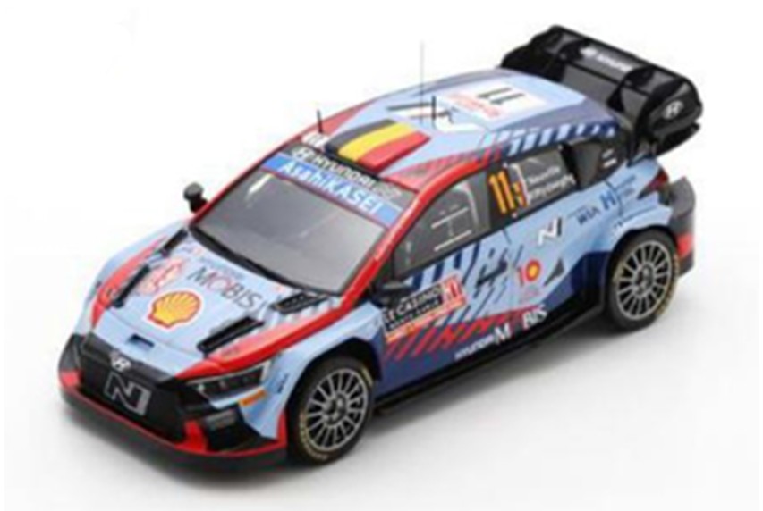 予約品　12月頃　ミニカー　Spark　レジンモデル　1/43　S6910　Hyundai i20N Rally1 No.11 優勝 Monte Carlo Rally 2024 T. Neuville M. Wydaeghe　9580006969101