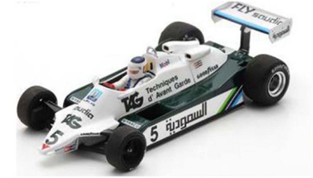 予約品　12月頃　ミニカー　Spark　レジンモデル　1/43　S6997　Williams FW07C No.5 TAG Williams-Ford 2位 South African GP 1982 Carlos Reutemann　9580006969972
