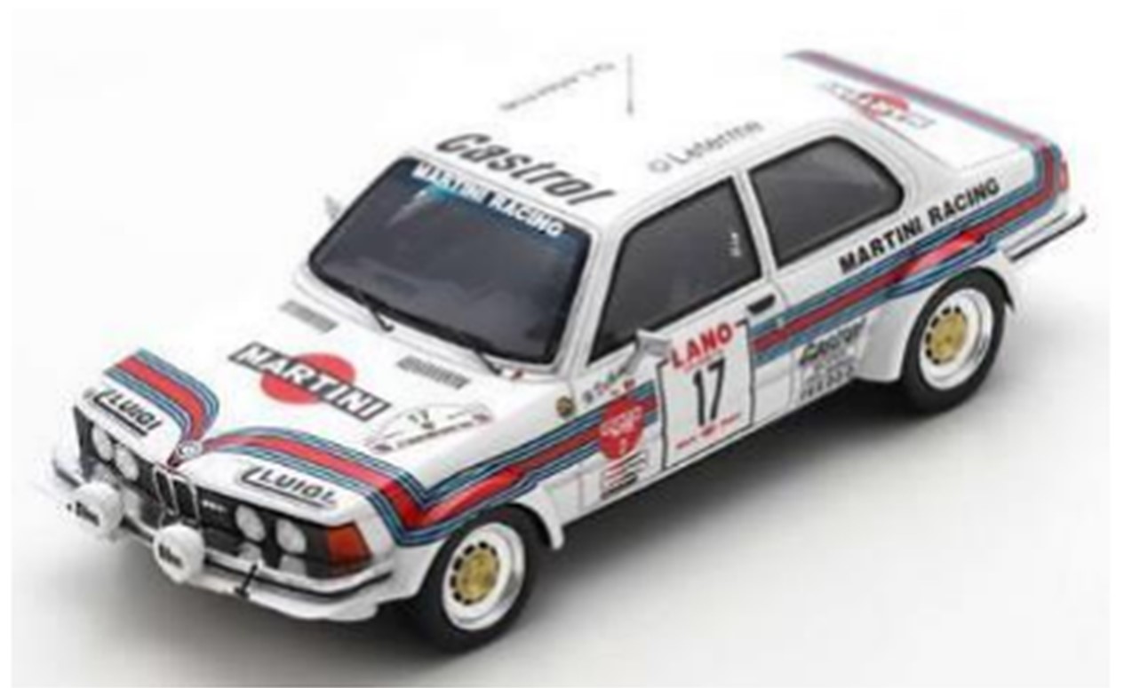 予約品　10月頃　ミニカー　SPARK(スパーク) レジンモデル 1/43　S8510　BMW 323i No.17 Ypres 24H Rally 1980 H. Delbar W. Lux　9580006985101
