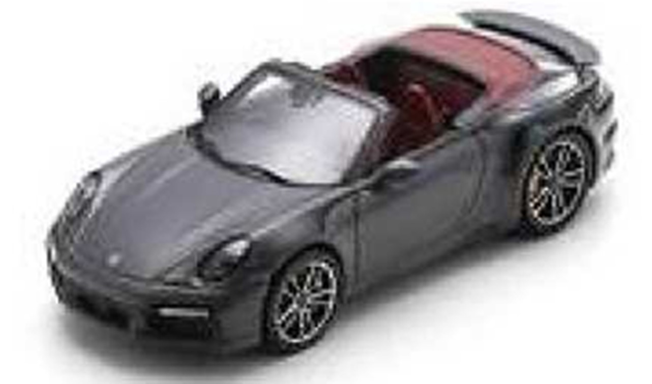 予約品　4月頃　ミニカー　Spark（スパーク）レジンモデル  1/43　S8783　ポルシェ Porsche 911 Turbo S (992) Cabriolet - Agate Grey　9580006987839