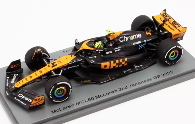 ミニカー　Spark（スパーク） 1/43　S8928　McLaren MCL60 No.4 McLaren 2位 Japanese GP 2023 Lando Norris　9580006989284
