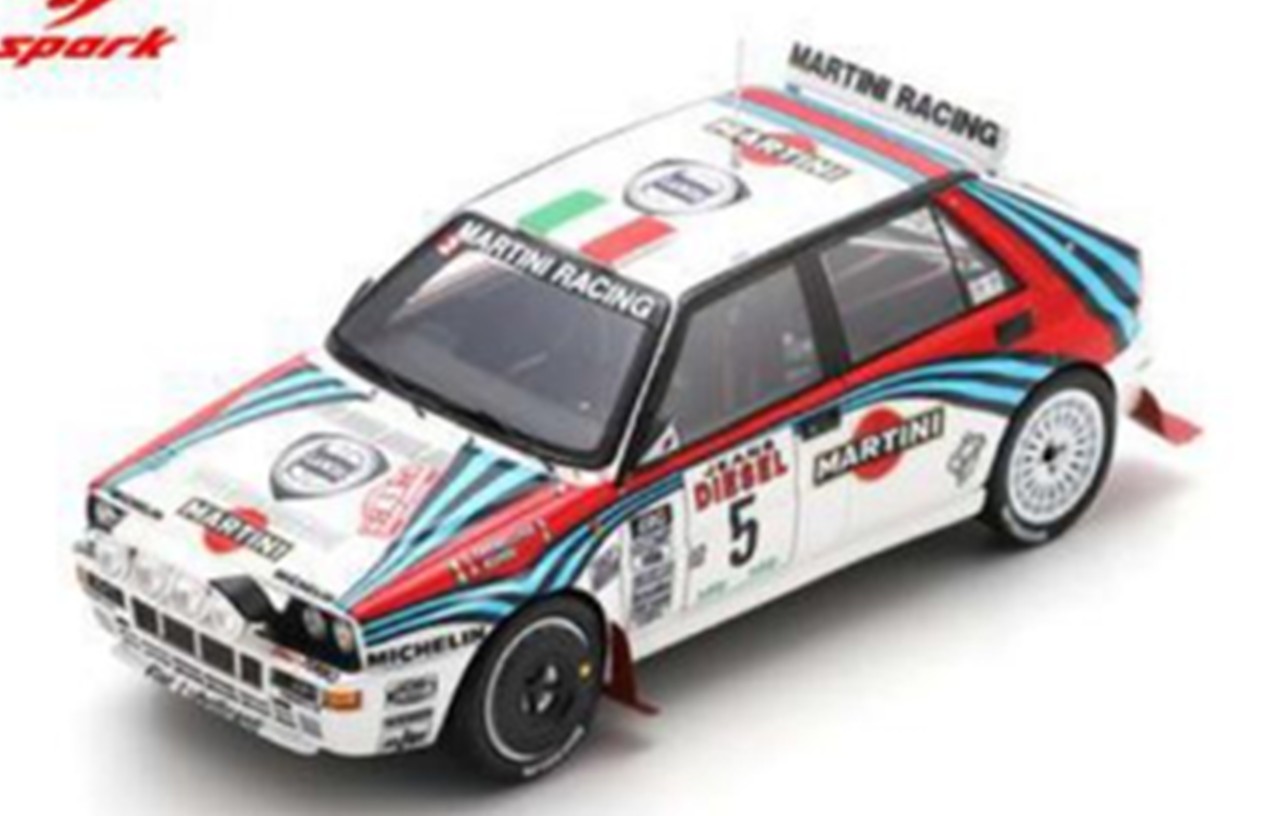 予約品　2027年3月頃　ミニカー　Spark　レジンモデル　1/43　S9022　Lancia Delta HF Integrale EVO No.5 優勝 Sanremo Rally 1992 A. Aghini S. Farnocchia　9580006990228