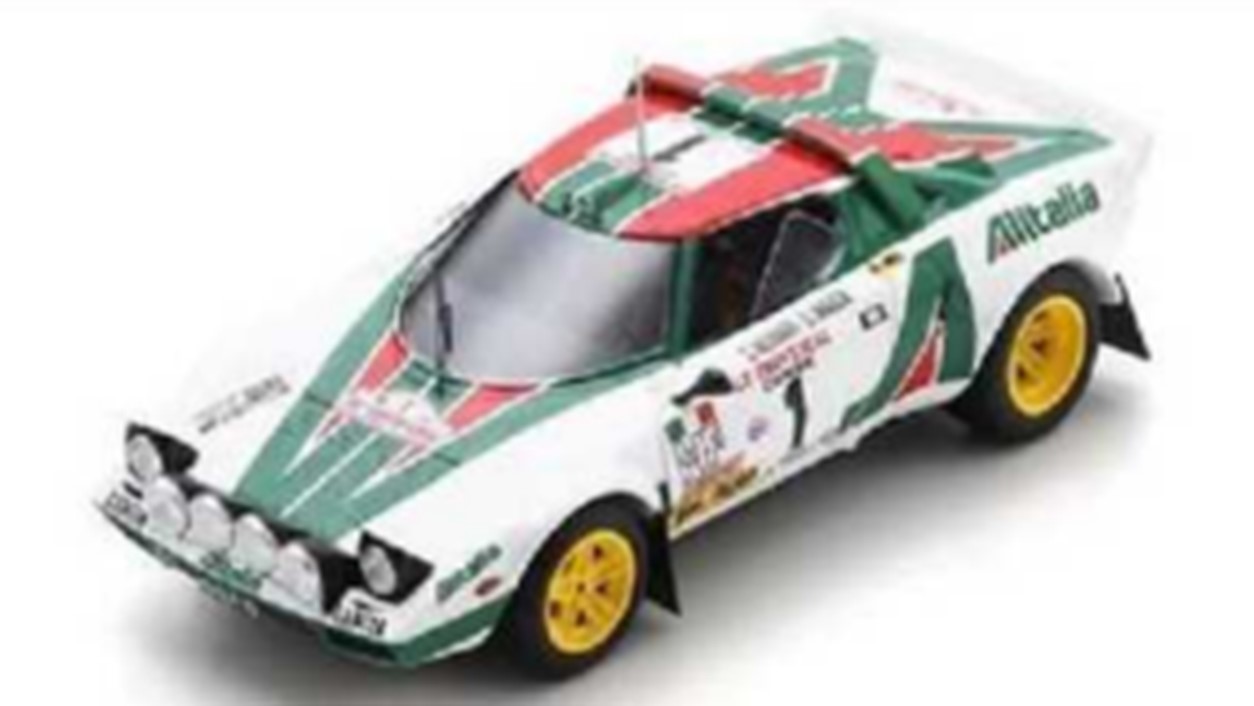 ミニカー　Spark（スパーク） 1/43　S9089　ランチャ Lancia Stratos HF No.1 優勝 Tour de Corse - Rallye de France 1976 S. Munari S. Maiga　9580006990891