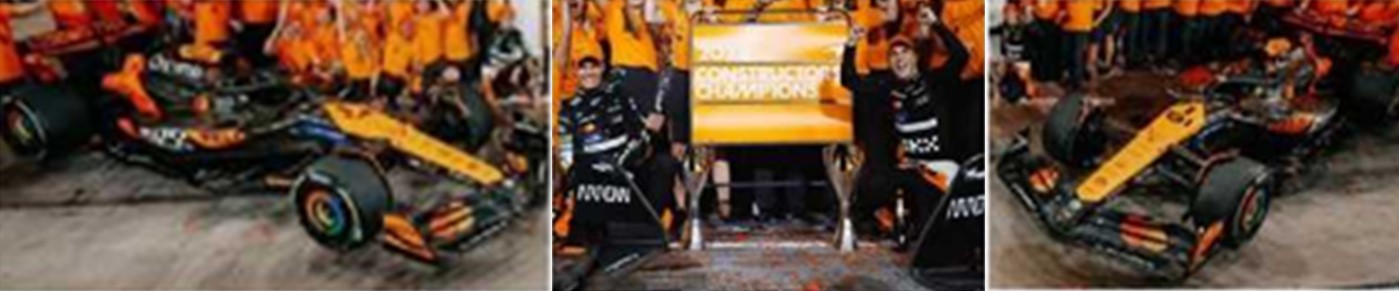 予約品　2025年5月頃　ミニカー　SPARK（スパーク）レジンモデル　1/43　S9571　マクラーレン McLaren MCL38 No.4 & No.81 Constructor Champion 2024 Lando Norris  & Oscar Piastri  2 台セット　9580006995711