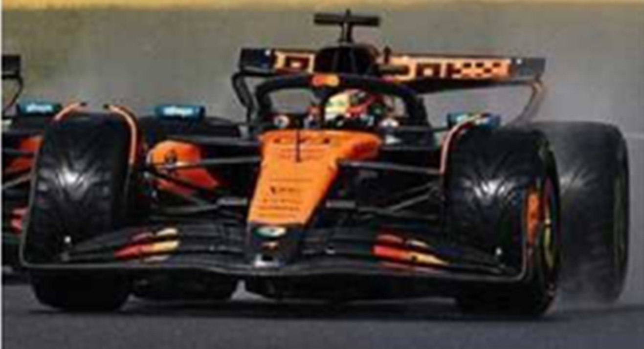 予約品　2026年4月頃　ミニカー　Spark（スパーク）レジンモデル　1/43　S9641　McLaren MCL39 No.81 McLaren Formula 1 Team 優勝 Belgian GP 2025 Oscar Piastri ( rain tyers)　9580006996411