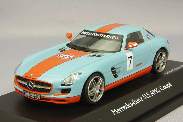 ミニカー　Schuco シュコー 1/43　450755000　メルセデス・ベンツ　SLS AMG クーペ　「ガルフ」　4007864075508