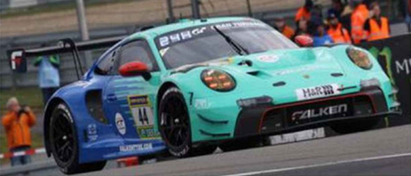 予約品　5月頃　ミニカー　Spark　レジンモデル　1/43　SG1065　Porsche 911 GT3 R (992) Evo26 No.44 Falken Motorsports 24H Nurburgring 2026 K. Bachler T. Heinemann S. Muller M. Schuring　9581677710658
